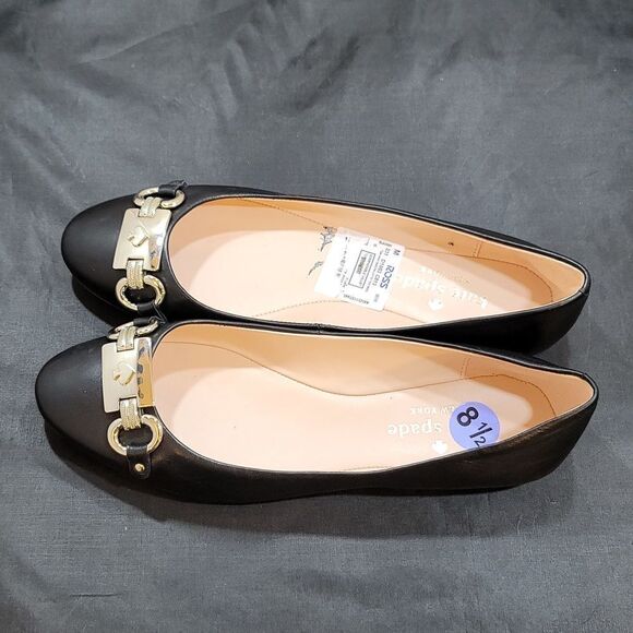 BRAND NEW PHOEBE FLAT IN BLACK LEATHER - Picture 11 of 16